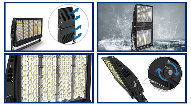 Avantages de la lumière d'inondation murale 150LM/W LED