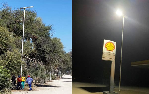 120 ensembles de lampadaires solaires tout-en-un 100W en Ouganda