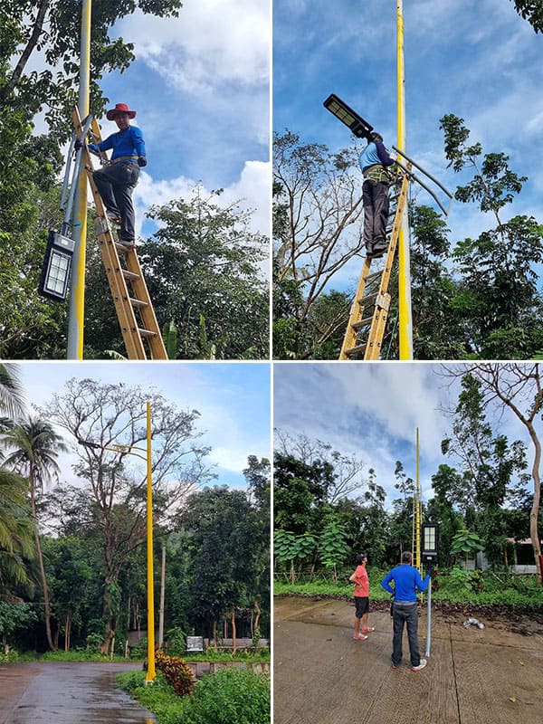 150 Sets of 180w All-in-one Solar Garden Lights Project in the Philippines