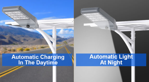 Avantages du réverbère solaire fendu de conception coupe-vent (SSL-T)