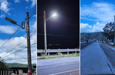 Système de lampe solaire tout-en-un dans l'éclairage routier
