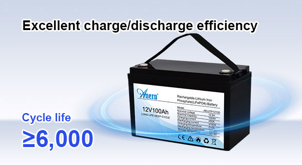 Avantages de la batterie au lithium 12.8V100AH de la série AN-LFP