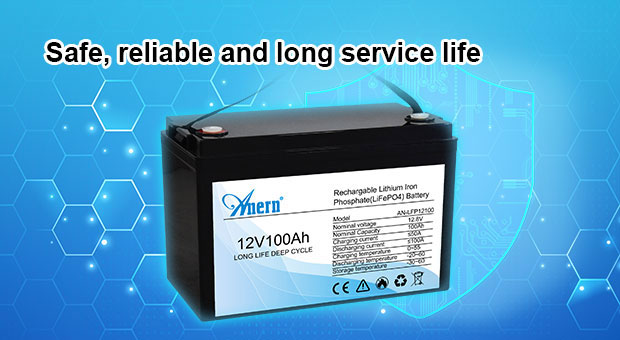 Avantages de la batterie au lithium 12.8V100AH de la série AN-LFP