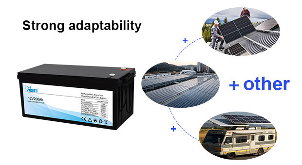 Avantages de la batterie au lithium 12.8V200AH de la série AN-LFP