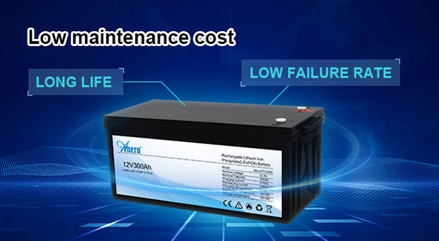 Avantages de la batterie au lithium 12.8V 300AH de la série AN-LFP
