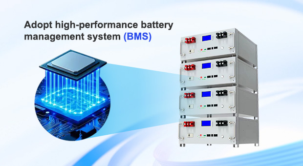 AN-LPB-R série rack type batterie au lithium 25.6V200AH avantages