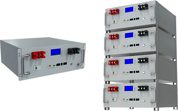 Batterie au lithium montée sur rack