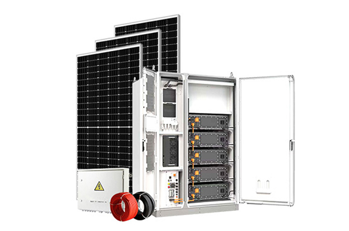 Système commercial de stockage d'énergie de batterie au lithium 30-100KW