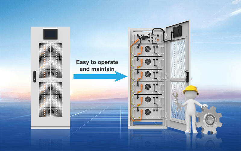 Avantages de la batterie au lithium commerciale à haute tension 60KWH 30KW