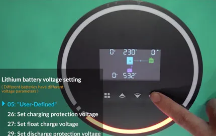 Tutoriel de réglage de la tension de l'onduleur Anern AN-SCI-EVO 6200