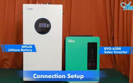 Connexion et test de performance de l'onduleur Anern EVO-6200 et de la batterie au lithium Nplus