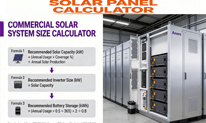 Calculateur de dimensionnement de système solaire commercial