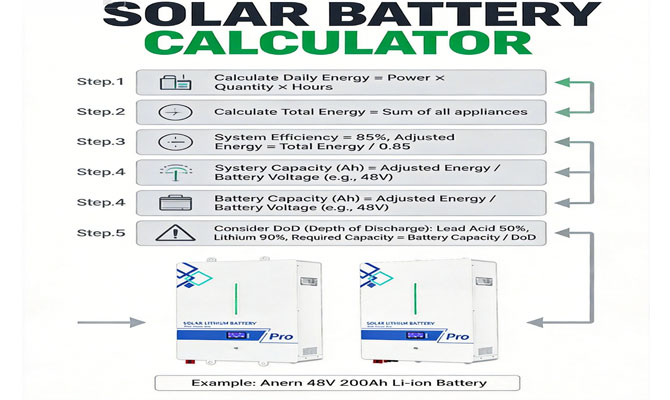 calculateur de batterie solaire