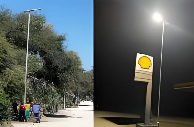 120 ensembles de lampadaires solaires tout-en-un de 100 W en Ouganda