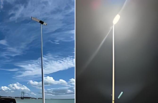 Projet de 500 ensembles de lampadaires solaires Slz-100w au Mexique