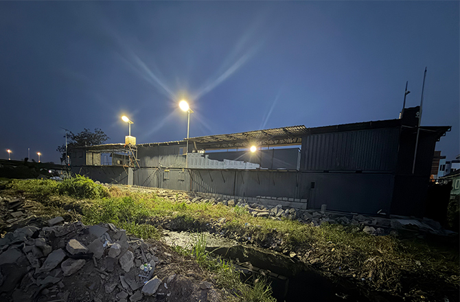 Étude de cas du projet d'éclairage public solaire Anern Nigeria : SLB 250W avec mât de 6 m