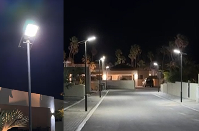 Anern 120 ensembles de lampadaires solaires SLZ 60W à Curaçao