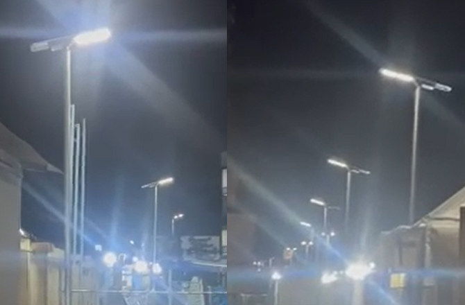 Anern 23 ensembles de lampadaires solaires SLV‑80W dans le projet d'éclairage communautaire au Nigeria