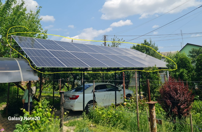Projet solaire domestique hors réseau Anern Ukraine : 5 ensembles de systèmes de batteries au lithium de 10,2 kW