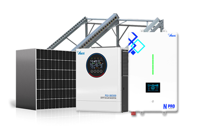 Système solaire hors réseau de 5 à 12 KW (avec commutateur de réseau)