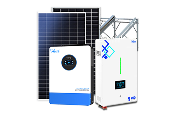 Système solaire hors réseau (bi-phase) de 8-12 KW