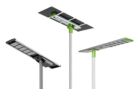Lampadaire solaire au design optimal